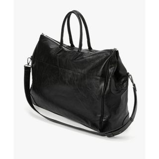 【LEMARD】Cracked Leather Bowling BagBlack(ボストンバッグ)