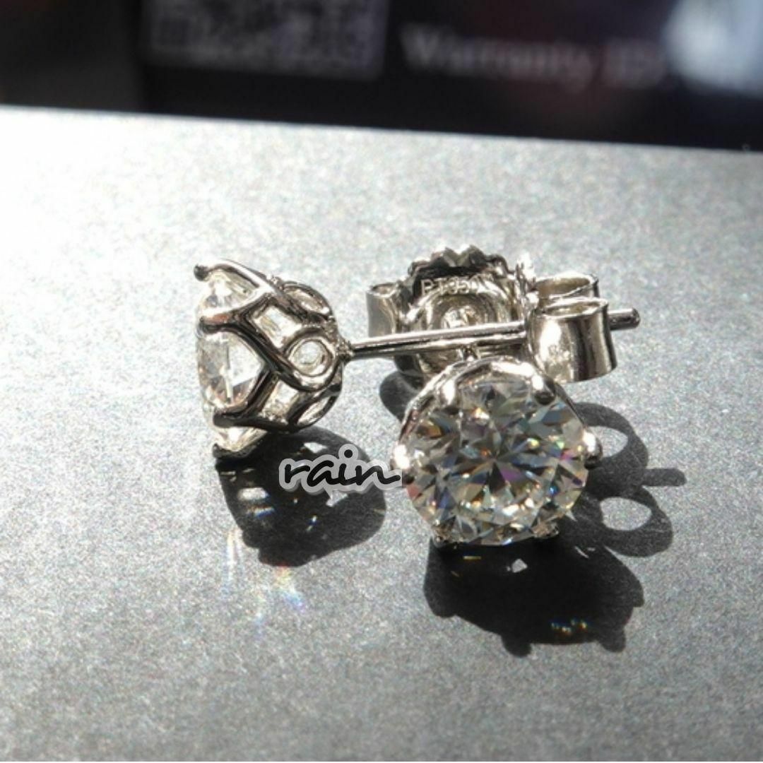 【1.0ct】両耳用 モアッサナイト 1ct .  証明書付き ブリンブリン メンズのアクセサリー(ピアス(両耳用))の商品写真