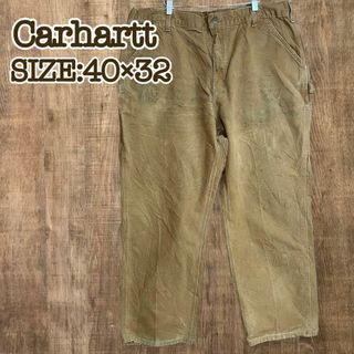 カーハート(carhartt)のCarhartt カーハート　ペインターパンツ　ブラウン　40×32 メキシコ製(ペインターパンツ)