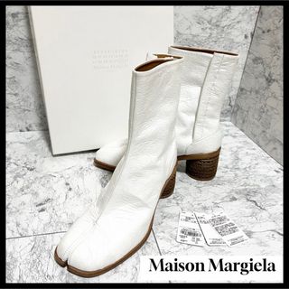 マルタンマルジェラ(Maison Martin Margiela)の✨新品タグ付き✨Maison Margiela 足袋ブーツ 白 レザー 39.0(ブーツ)