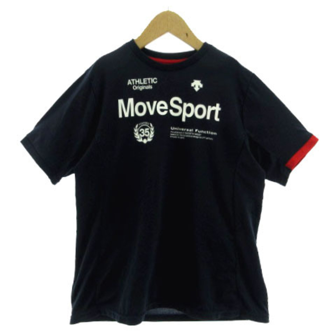 DESCENTE(デサント)のデサント Tシャツ MOVESPORTS DAT-5700J 半袖 紺 150 スポーツ/アウトドアのスポーツ/アウトドア その他(その他)の商品写真