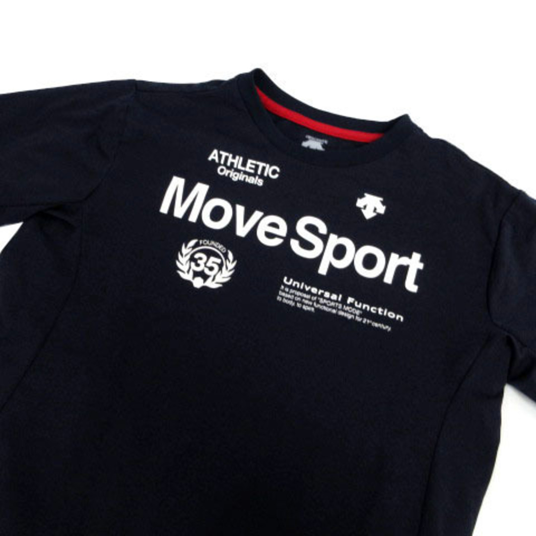 DESCENTE(デサント)のデサント Tシャツ MOVESPORTS DAT-5700J 半袖 紺 150 スポーツ/アウトドアのスポーツ/アウトドア その他(その他)の商品写真