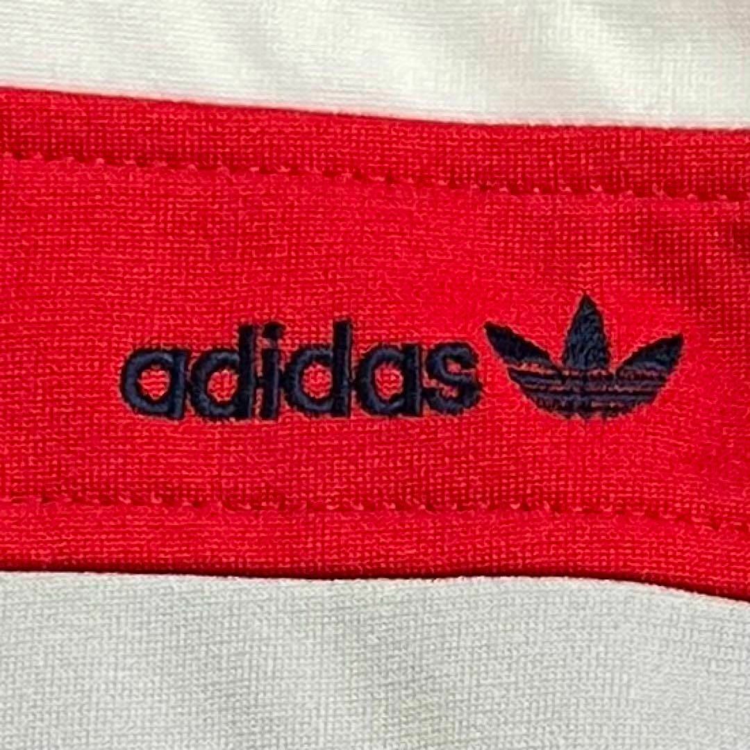 adidas(アディダス)の5143 adidas トラックジャケット デサント製ヴィンテージ レッド メンズのトップス(ジャージ)の商品写真