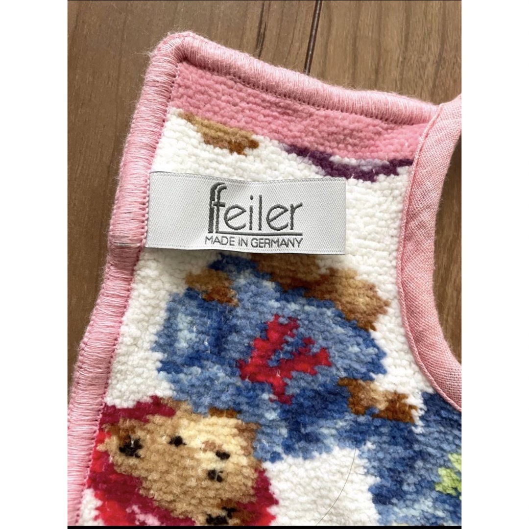 FEILER(フェイラー)の☆Feiler☆フェイラー　スタイ　タオルスタイ　くま キッズ/ベビー/マタニティのこども用ファッション小物(ベビースタイ/よだれかけ)の商品写真