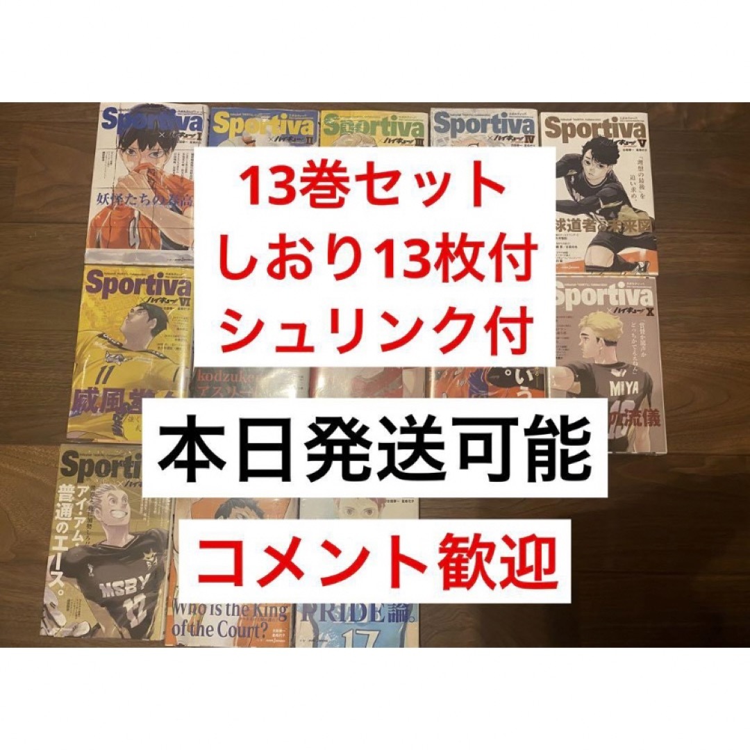 ハイキュー!!  ショーセツバン!!  sportiva  全巻セットしおり付 エンタメ/ホビーの本(文学/小説)の商品写真