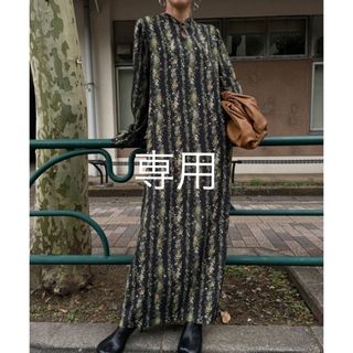 アメリヴィンテージ(Ameri VINTAGE)のアメリヴィンテージ  MILLIE TEARS NECK DRESS(ロングワンピース/マキシワンピース)