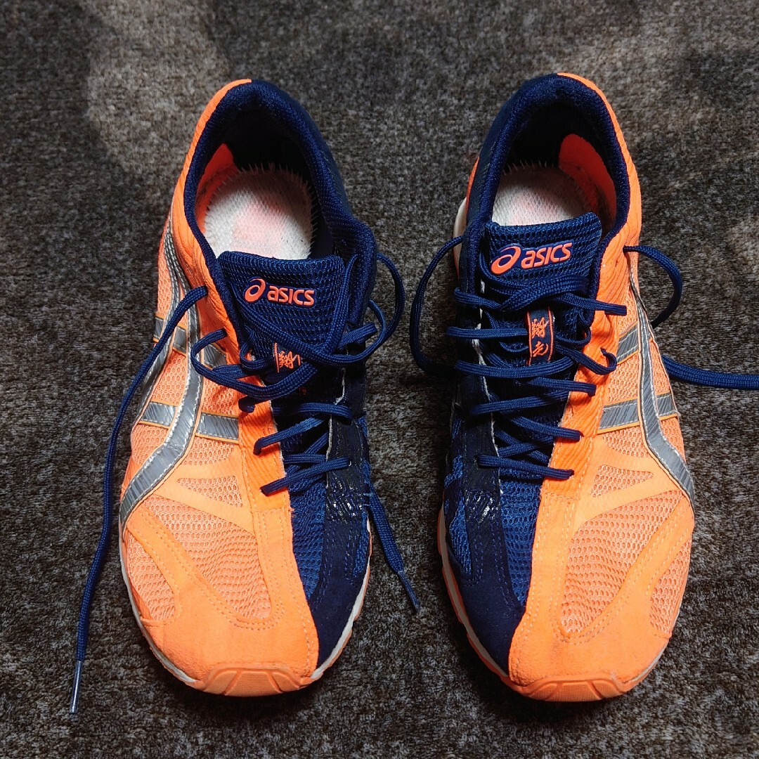 asics(アシックス)のアシックス skysensor glide 4 27.5cm オレンジ×紺 スポーツ/アウトドアのランニング(シューズ)の商品写真