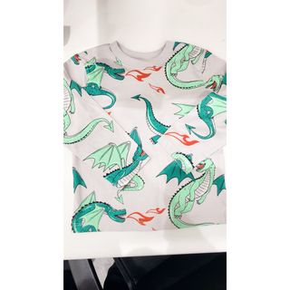 エイチアンドエム(H&M)の新品NEW★Ｈ＆Ｍ 恐竜 ロンＴ ドラゴン トップス 90 (Tシャツ/カットソー)