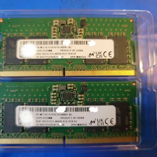 DDR5-4800(PC5-38400) SODIMM 8GBx2(16GB)(PCパーツ)