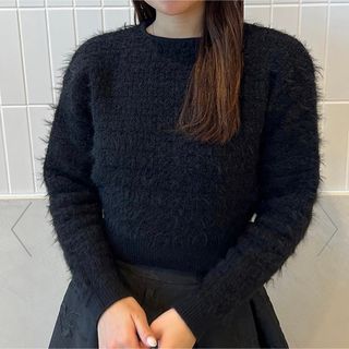 美品　eimy istoire ニット　トップス　パール　フェザー　人気　完売