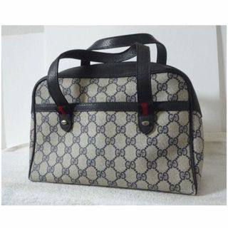 グッチ(Gucci)のグッチ　GUCCI　GG柄　シェリーライン　ハンドバッグ　ヴィンテージ　訳あり(ハンドバッグ)