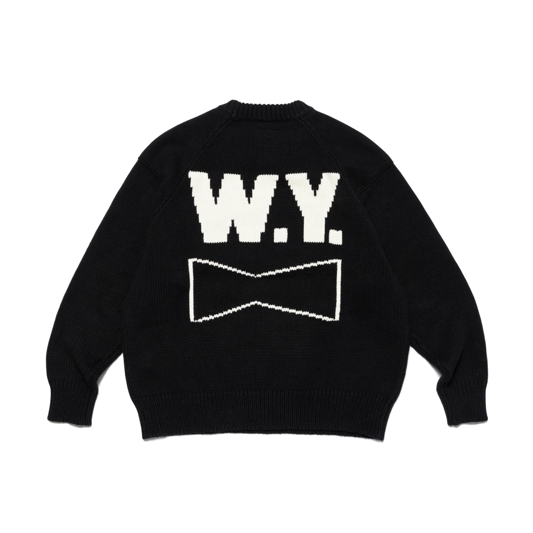 HUMAN MADE(ヒューマンメイド)の新品 Wasted Youth KNIT SWEATER BLACK / L メンズのトップス(ニット/セーター)の商品写真