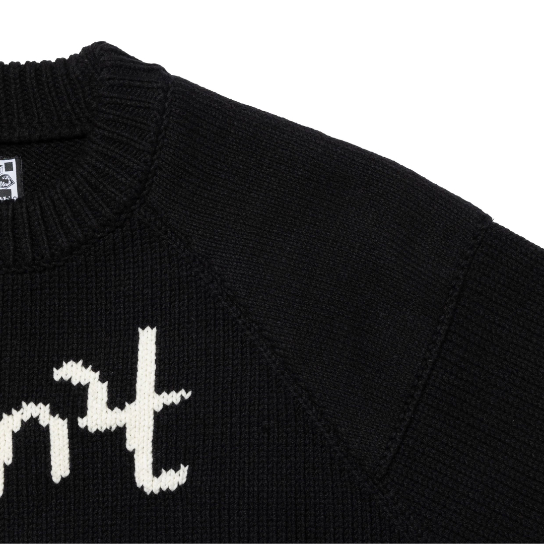 HUMAN MADE(ヒューマンメイド)の新品 Wasted Youth KNIT SWEATER BLACK / L メンズのトップス(ニット/セーター)の商品写真