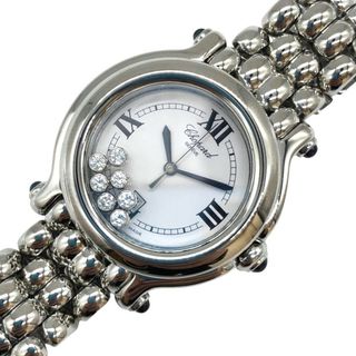 ショパール(Chopard)の　ショパール Chopard ハッピースポーツ 27/8236-23 ホワイト ステンレススチール ステンレススチールｘダイヤモンド クオーツ レディース 腕時計(腕時計)