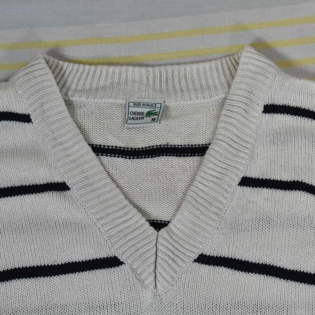 LACOSTE(ラコステ)のラコステ 80s コットン セーター 13832ｃ フランス製 LACOSTE メンズのトップス(ニット/セーター)の商品写真