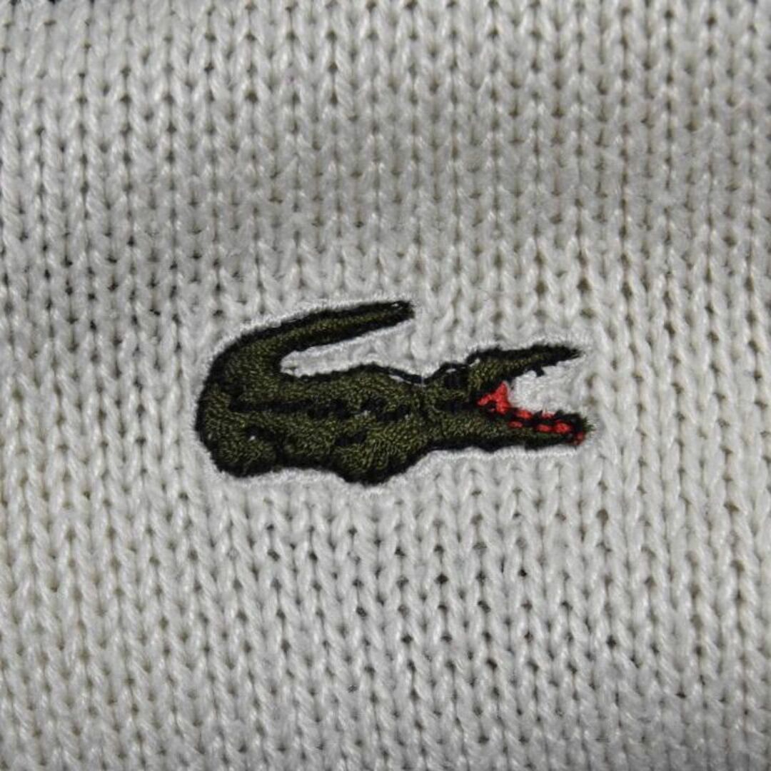 LACOSTE(ラコステ)のラコステ 80s コットン セーター 13832ｃ フランス製 LACOSTE メンズのトップス(ニット/セーター)の商品写真