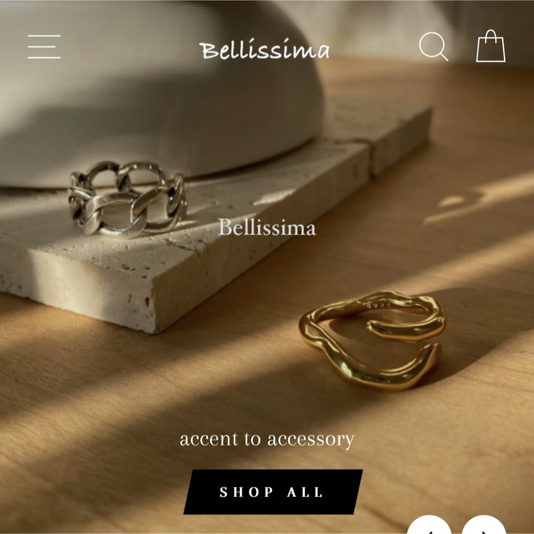 BEAMS(ビームス)のbellissima シルバー925 チェーンリング レディースのアクセサリー(リング(指輪))の商品写真