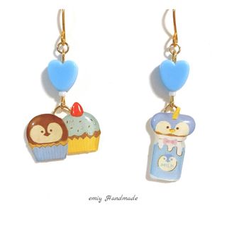 大人可愛い♡ ペンギンさんスウィーツ♪ピアス・イヤリング　★ラスト2セット★(ピアス)