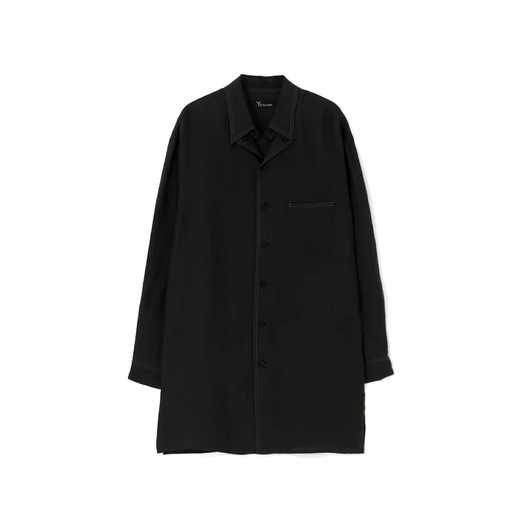 Yohji Yamamoto(ヨウジヤマモト)の【新品未使用】ヨウジヤマモト Y’s for men 24SS 変形襟ブラウス メンズのトップス(シャツ)の商品写真