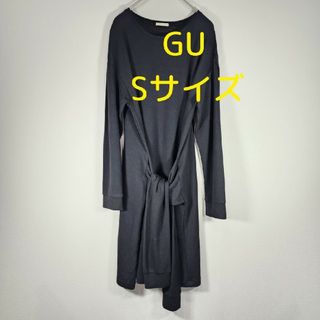 GU - 【GU/ジーユー】ウエストマーク カットソー チュニック ワンピース★Sサイズ