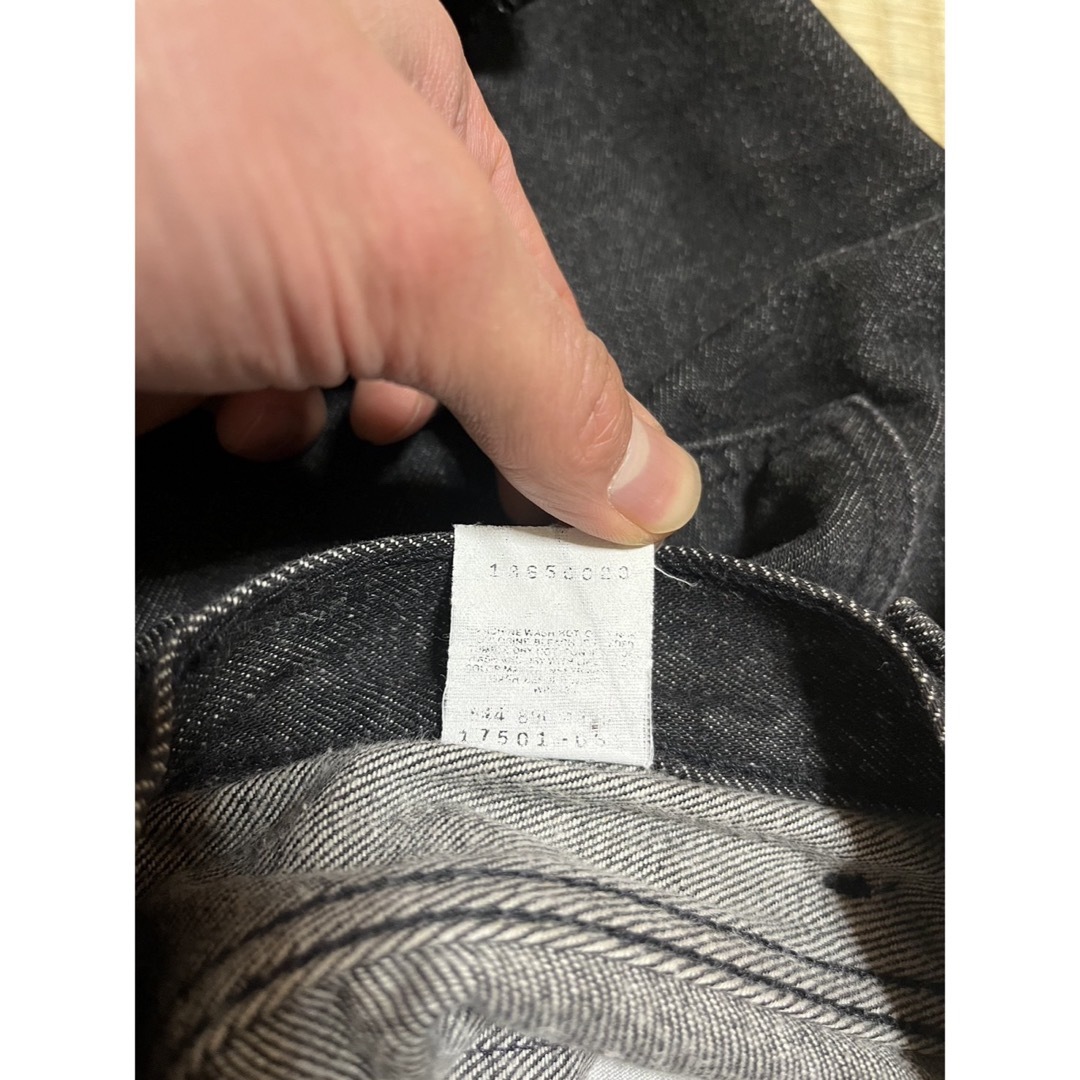 Levi's(リーバイス)の90s/Levi's/先染ブラック/17501/USA製/ヴィンテージ/サイズ3 レディースのパンツ(デニム/ジーンズ)の商品写真