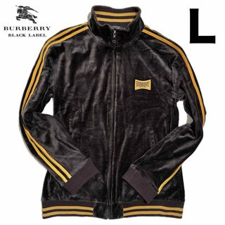 BURBERRY BLACK LABEL - 希少Lサイズ✨バーバリー ベロアトラック