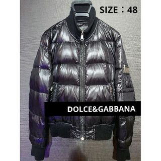 ドルチェアンドガッバーナ(DOLCE&GABBANA)の【即完売モデル】ドルガバ ロゴプレート リアルグースダウンジャケット イタリア製(ダウンジャケット)