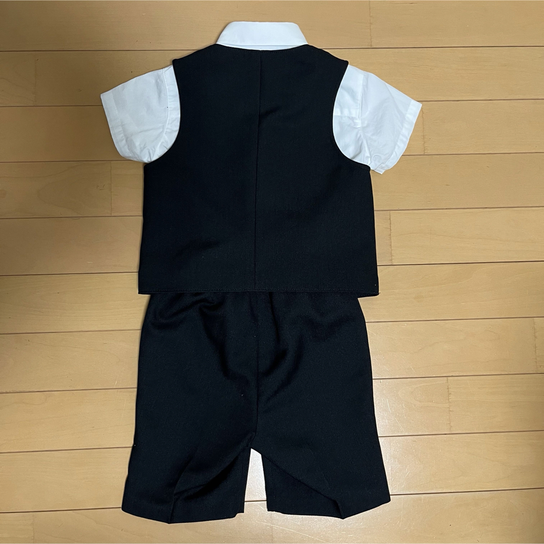 男児 半袖フォーマル4点セット キッズ/ベビー/マタニティのキッズ服男の子用(90cm~)(ドレス/フォーマル)の商品写真