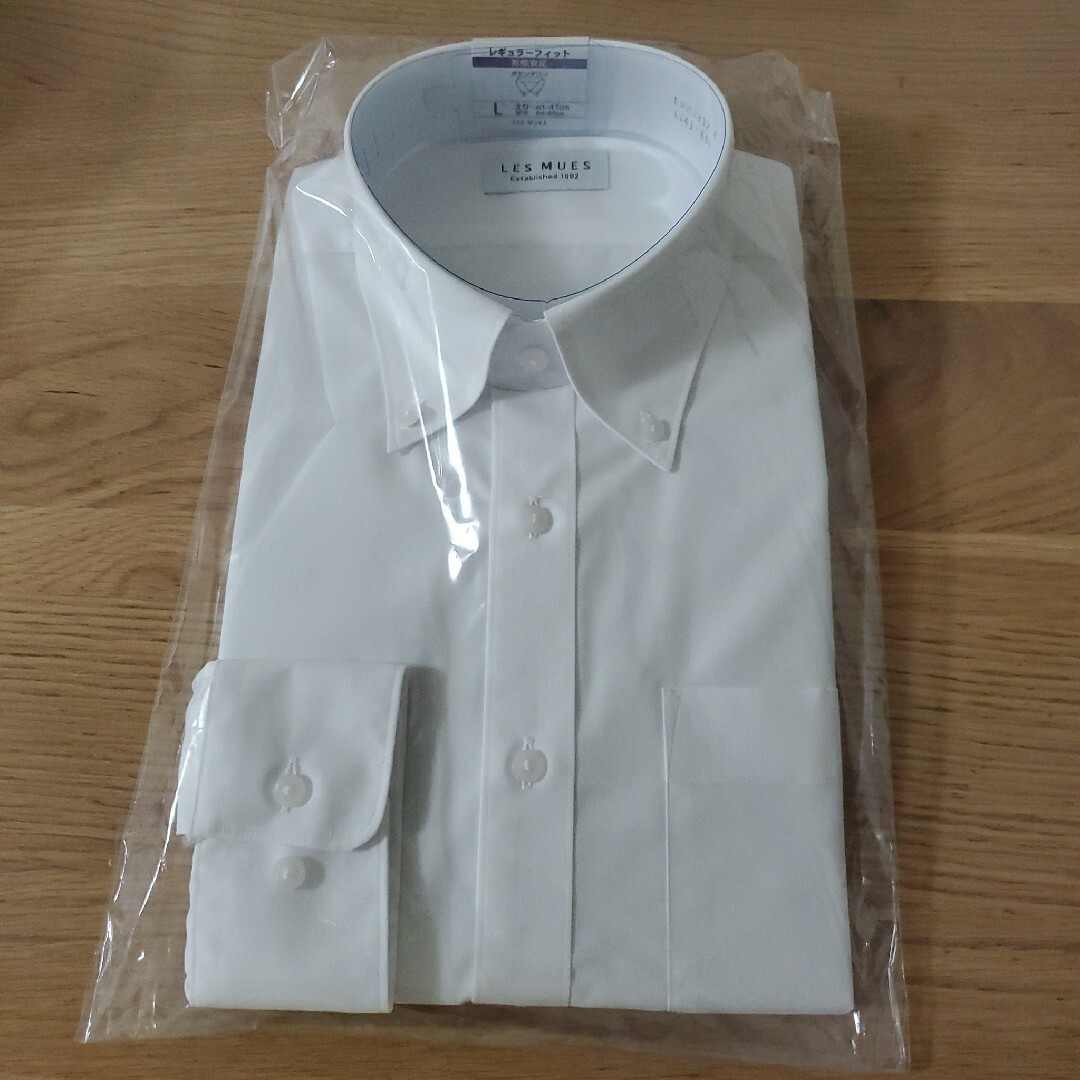 【新品】AOKI 形状記憶ワイシャツ LESMUES 白 メンズのトップス(シャツ)の商品写真