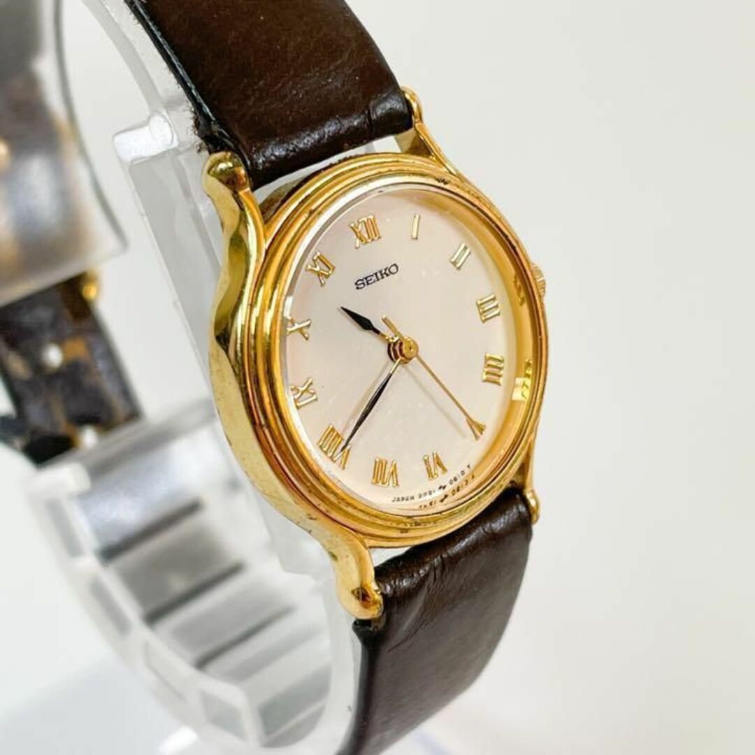 SEIKO(セイコー)の【送料無料】i79 SEIKO セイコー　ステンレス　革バンド　ブラウン レディースのファッション小物(腕時計)の商品写真