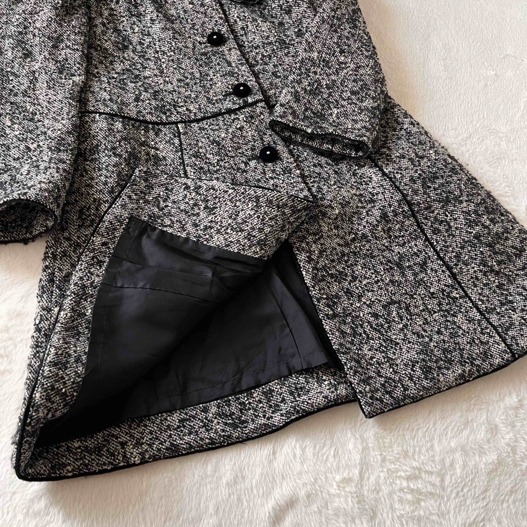 M'S GRACY - 【美品】エムズグレイシー 可愛くて上品コートグレー系 M'S GRACY - 【美品】エムズグレイシー 可愛くて上品コートグレー系