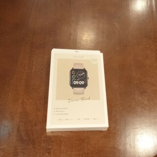 アップルウォッチ(Apple Watch)のスリコスマートウォッチ黒とベージュバンドつき(腕時計(デジタル))