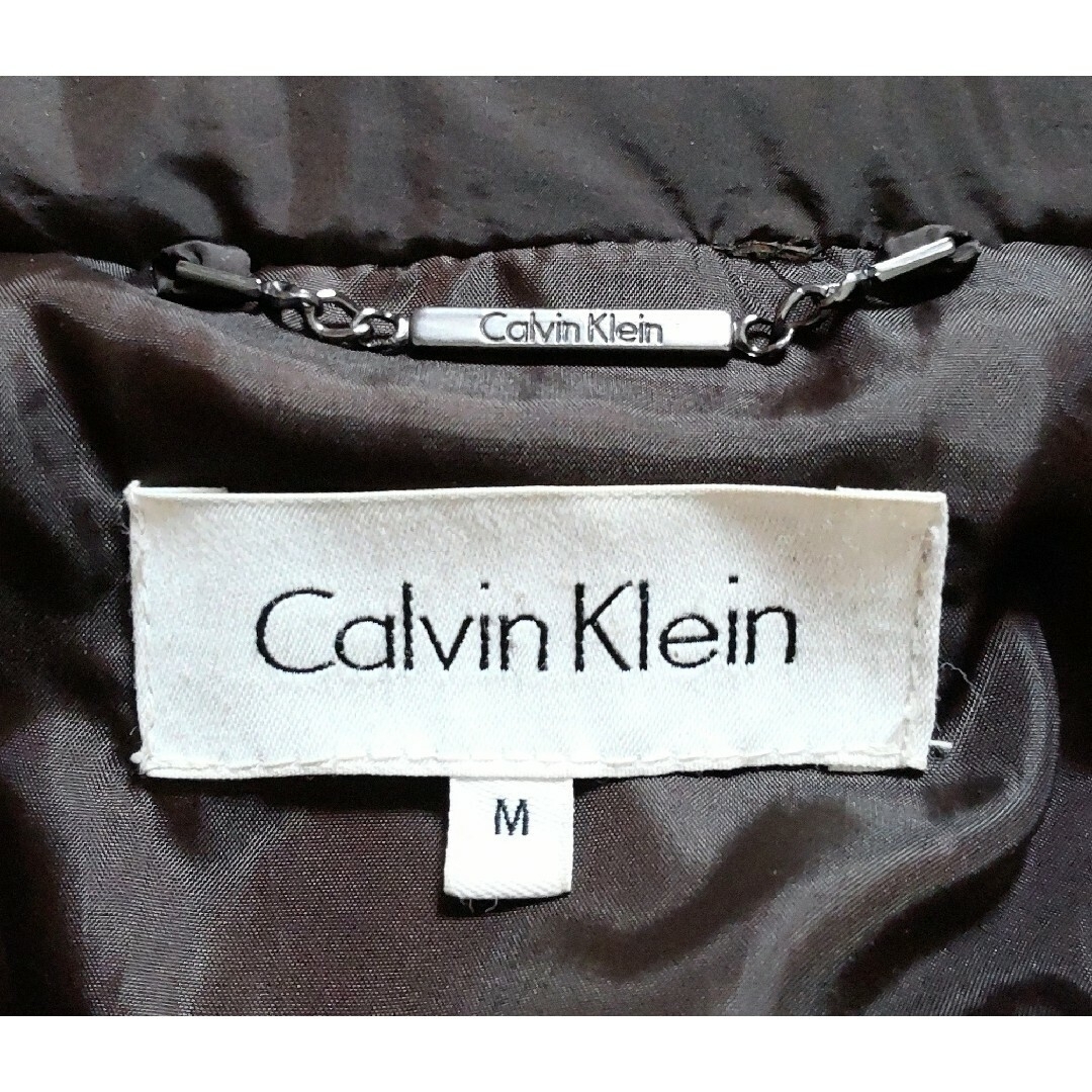 Calvin Klein(カルバンクライン)の美品❗Calvin Klein カルバンクライン ファー付ロングダウンコート M レディースのジャケット/アウター(ダウンジャケット)の商品写真