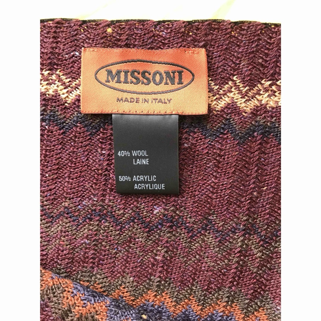 MISSONI(ミッソーニ)のほぼ未使用　イタリア製　イタリアラグジュアリーブランド　ミッソーニ  ストール メンズのファッション小物(ストール)の商品写真