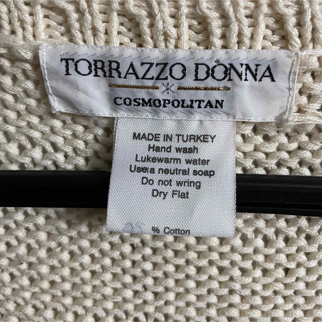 トラッゾドンナ　Vネック　ニットセーター　アーガイル  トルコ製 レディースのトップス(ニット/セーター)の商品写真