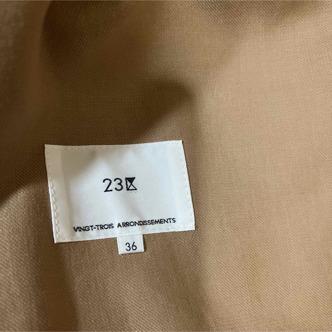 23区(ニジュウサンク)の23区ONWARD Vintege Soft Twill ラップコート レディースのジャケット/アウター(スプリングコート)の商品写真