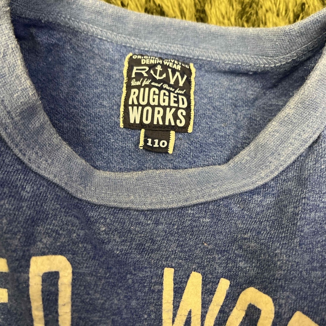 RUGGEDWORKS(ラゲッドワークス)のラゲットワークス　Tシャツ　ブルー　110 キッズ/ベビー/マタニティのキッズ服男の子用(90cm~)(Tシャツ/カットソー)の商品写真