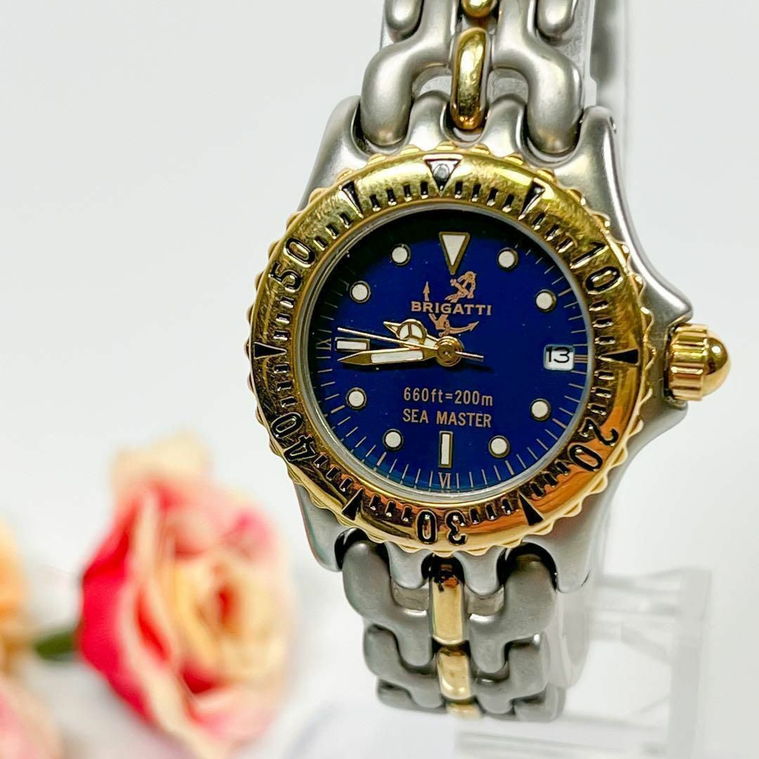 【送料無料】i74 BRIGATTI ブリガッティ　ステンレス　シルバー レディースのファッション小物(腕時計)の商品写真