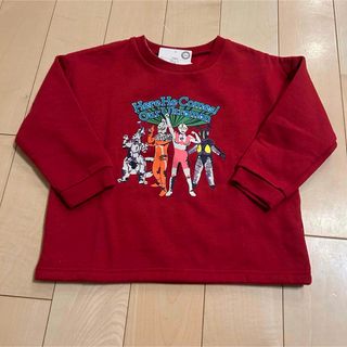 バンダイ(BANDAI)の⭐︎新品　ウルトラマン　トレーナー　レッド　100 裏起毛(Tシャツ/カットソー)