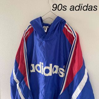 アディダス(adidas)の90sadidasアディダスナイロンジャケットジャンパーメンズ長袖トリコロールL(ナイロンジャケット)