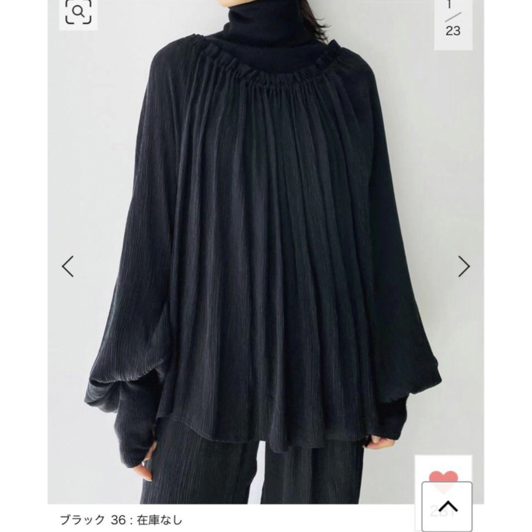 L'Appartement DEUXIEME CLASSE(アパルトモンドゥーズィエムクラス)の【SHAINA MOTE/シャイナモート】LILA TOP BLOUSE レディースのトップス(シャツ/ブラウス(長袖/七分))の商品写真