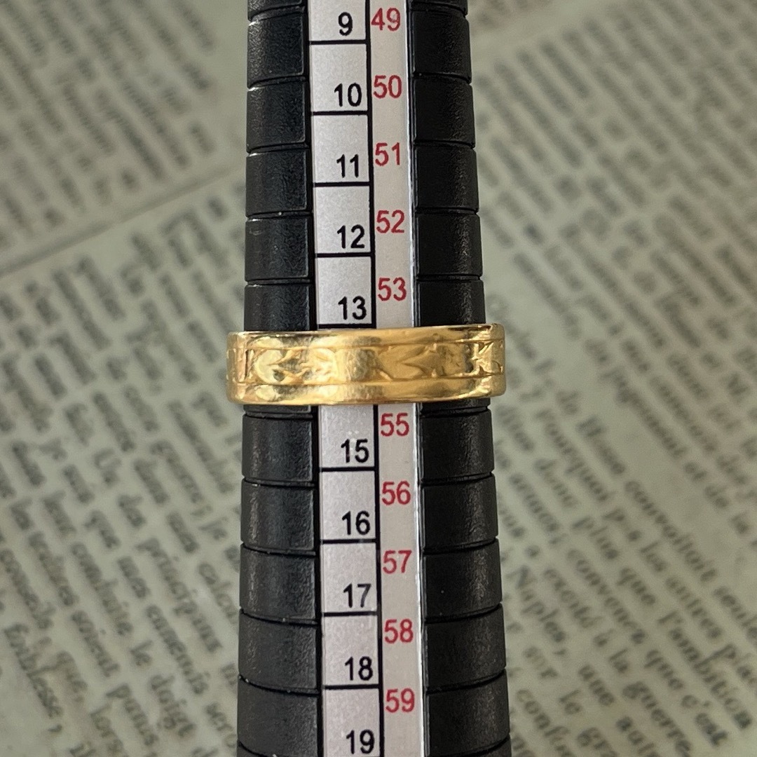 英国　イギリス　アンティーク 22金　22k バンドリング メンズのアクセサリー(リング(指輪))の商品写真