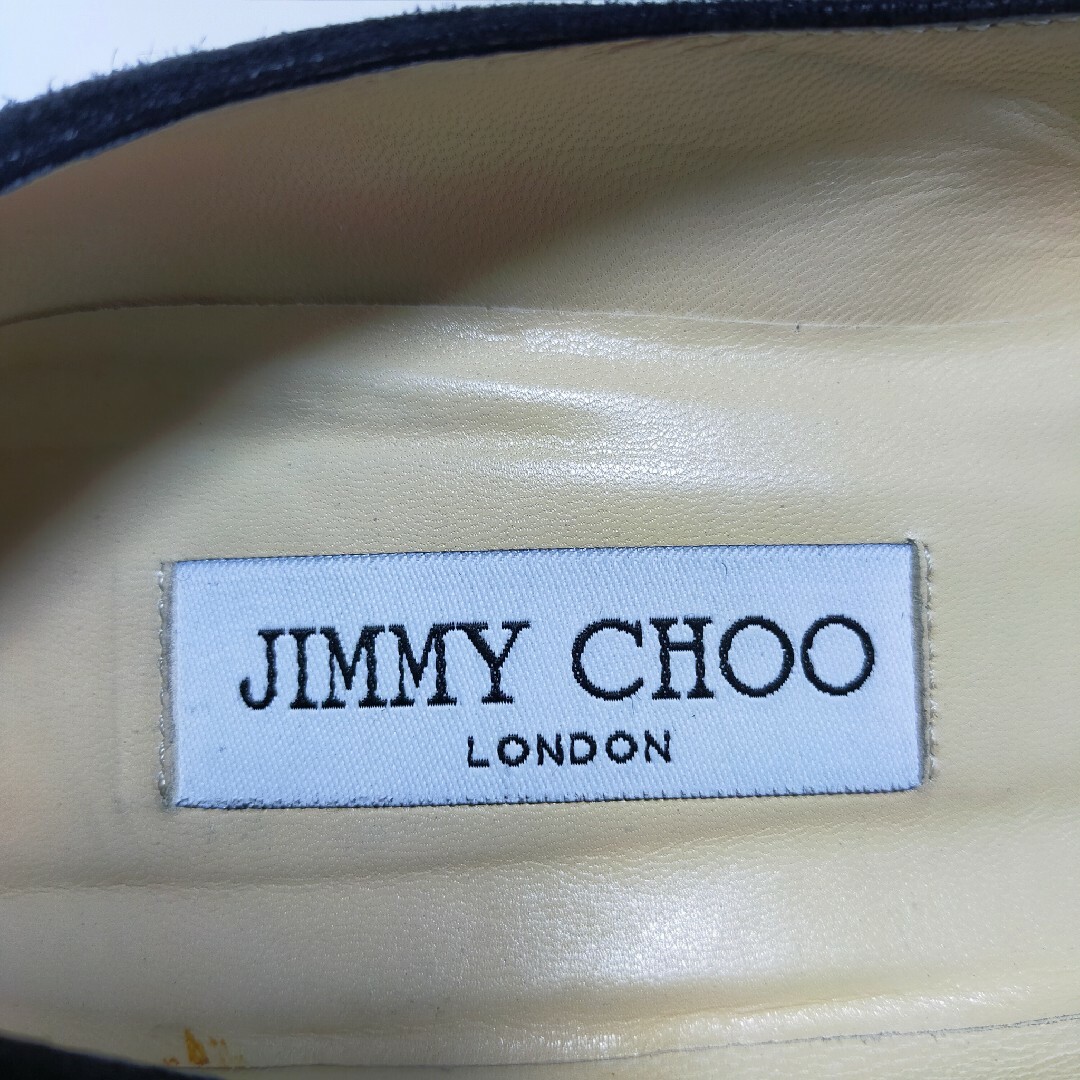 JIMMY CHOO(ジミーチュウ)の【JIMMY CHOO】スエード　ブラック　ハイヒール　パンプス　25.5 レディースの靴/シューズ(ハイヒール/パンプス)の商品写真
