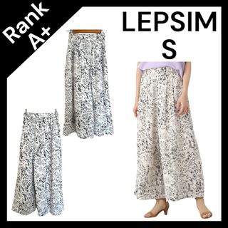 レプシィム(LEPSIM)の【ペイズリーフウスカーチョ】LEPSIM レブシィム 花柄 ワイドパンツ 春夏秋(カジュアルパンツ)