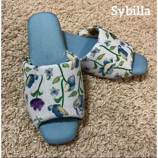 訳あり特価◎新品【Sybilla】 シビラ  プラテリア　スリッパ　単品　ブルー