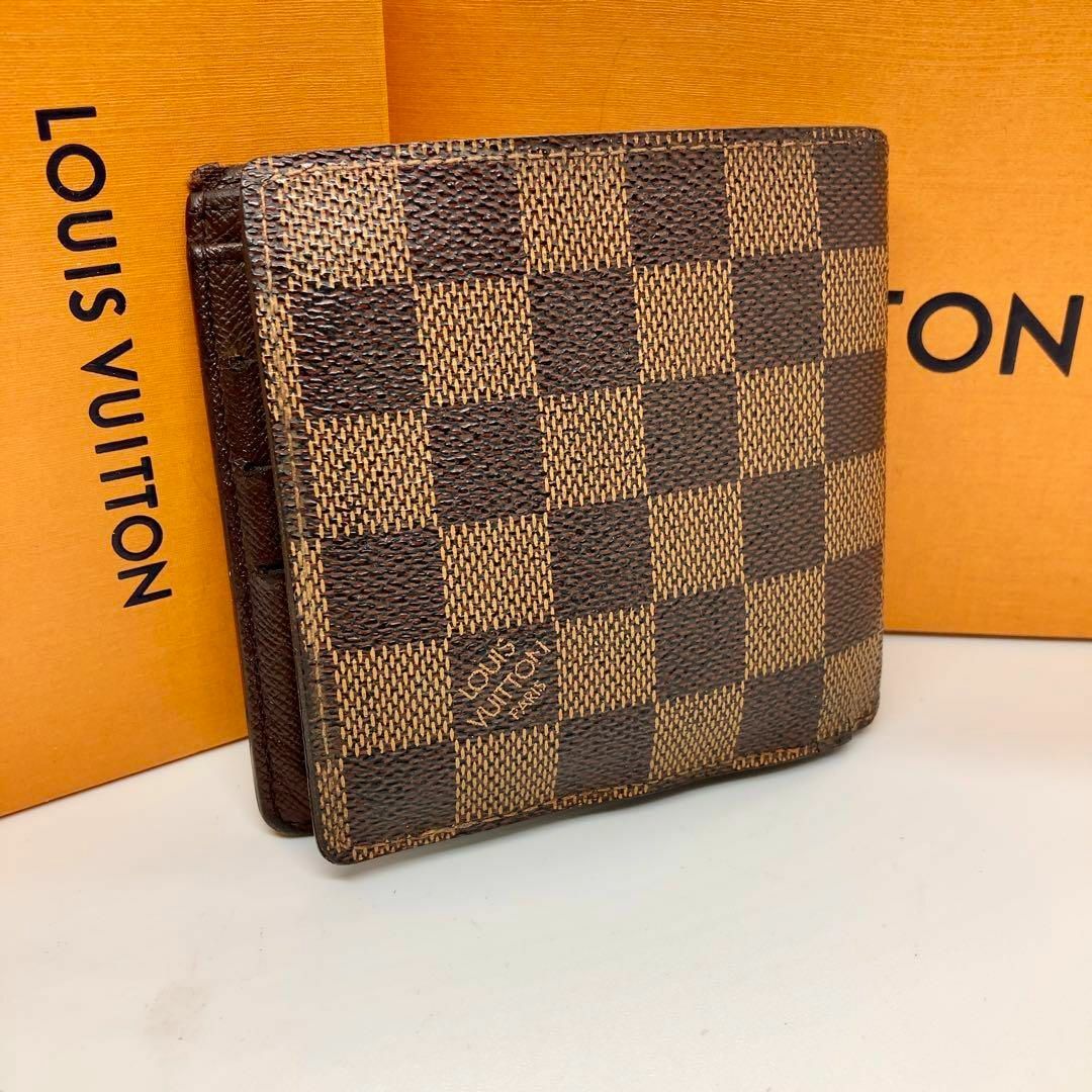 LOUIS VUITTON(ルイヴィトン)の【LOUISVUITTON】マルコ 2つ折り財布 ダミエ メンズのファッション小物(折り財布)の商品写真