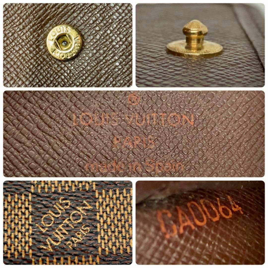 LOUIS VUITTON(ルイヴィトン)の【LOUISVUITTON】マルコ 2つ折り財布 ダミエ メンズのファッション小物(折り財布)の商品写真