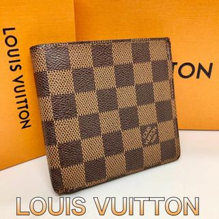 ルイヴィトン(LOUIS VUITTON)の【LOUISVUITTON】マルコ 2つ折り財布 ダミエ(折り財布)