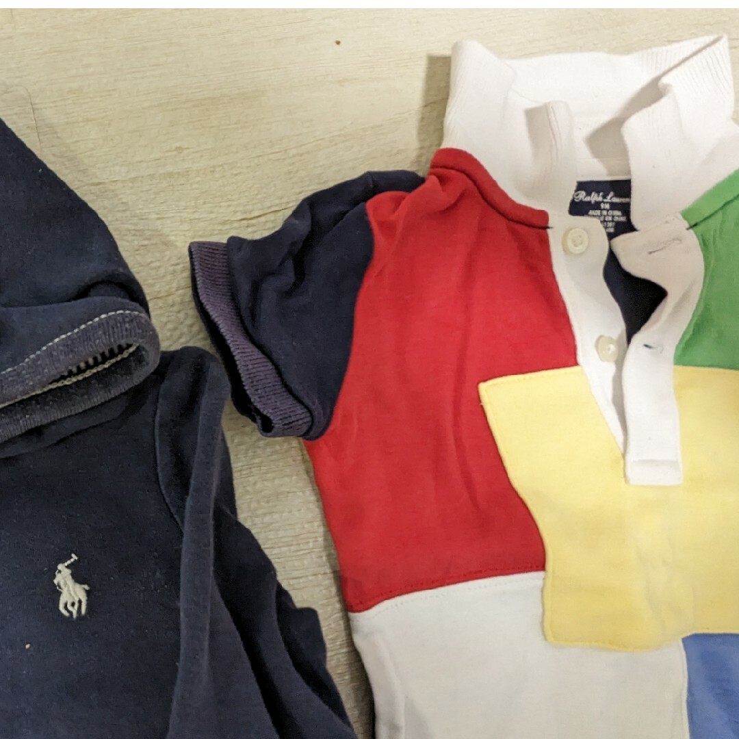 Ralph Lauren(ラルフローレン)のお値下げ ラルフローレン パーカー ロンパース セット キッズ/ベビー/マタニティのキッズ服男の子用(90cm~)(カーディガン)の商品写真