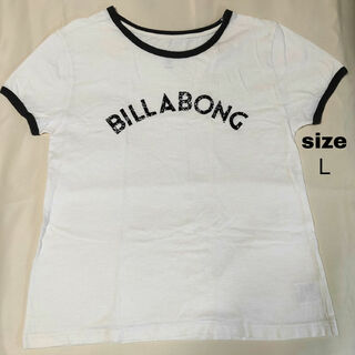 ビラボン(billabong)のビラボン 半袖 ロゴT リンガーTシャツ　コントラスト 白 ホワイト(Tシャツ(半袖/袖なし))